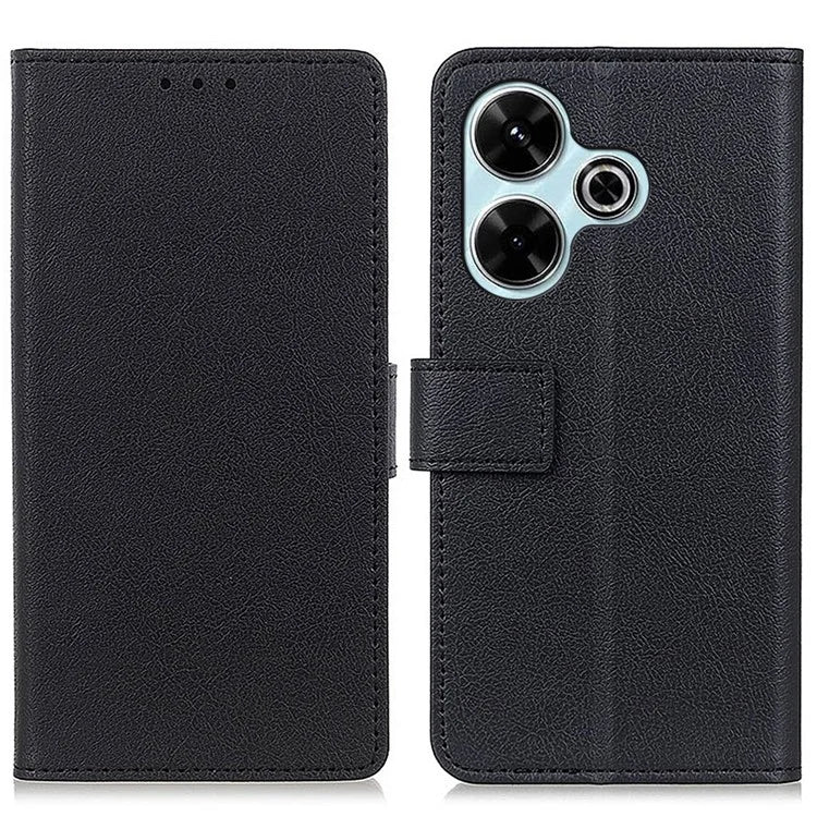For Xiaomi Redmi 13 5G / 13 4G Case PU Leather Wallet Anti-Drop Phone Cover with Magnetic Clasp