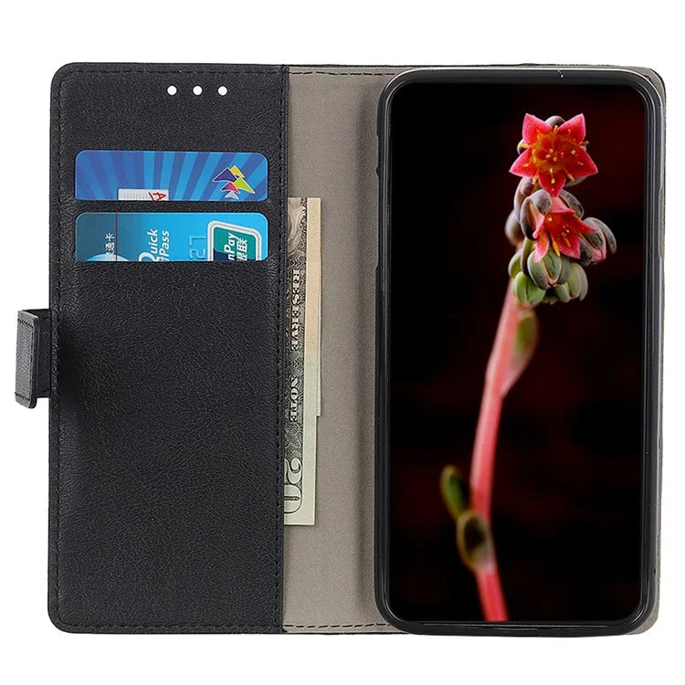 For Xiaomi Redmi 13 5G / 13 4G Case PU Leather Wallet Anti-Drop Phone Cover with Magnetic Clasp