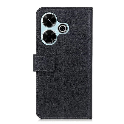 For Xiaomi Redmi 13 5G / 13 4G Case PU Leather Wallet Anti-Drop Phone Cover with Magnetic Clasp