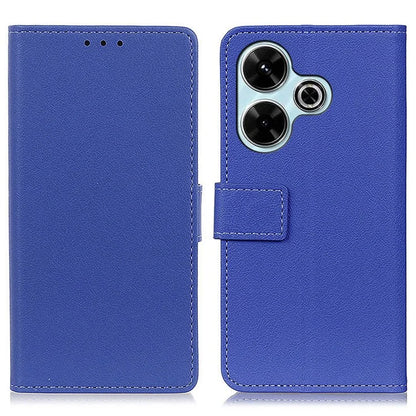 For Xiaomi Redmi 13 5G / 13 4G Case PU Leather Wallet Anti-Drop Phone Cover with Magnetic Clasp
