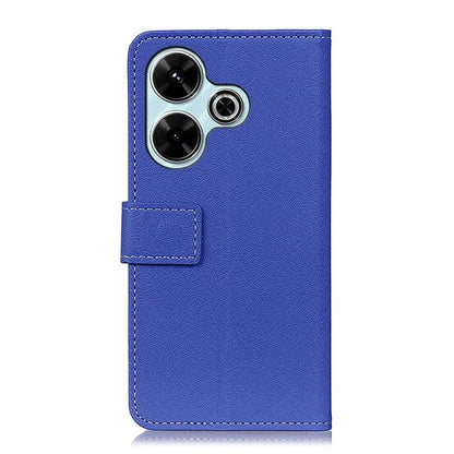 For Xiaomi Redmi 13 5G / 13 4G Case PU Leather Wallet Anti-Drop Phone Cover with Magnetic Clasp