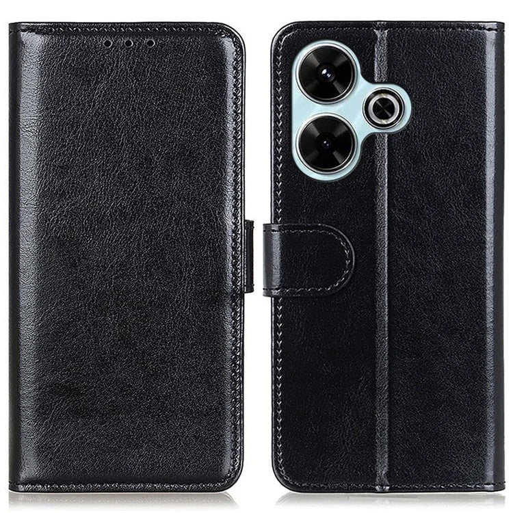 For Xiaomi Redmi 13 5G / 13 4G Wholesale Phone Case Crazy Horse Texture PU Leather Wallet Stand Phone Cover