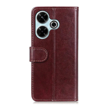 For Xiaomi Redmi 13 5G / 13 4G Wholesale Phone Case Crazy Horse Texture PU Leather Wallet Stand Phone Cover