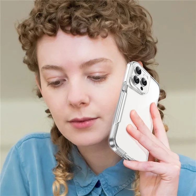 For iPhone 14 Pro Case TPU+Acrylic Shockproof Clear Phone Cover