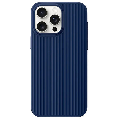 For iPhone 13 Pro Case Skin-Touch Corrugated Texture Anti-Fall PC Phone Cover