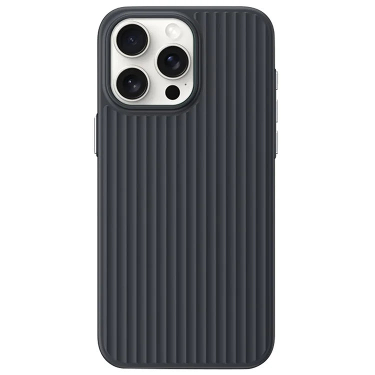 For iPhone 13 Pro Case Skin-Touch Corrugated Texture Anti-Fall PC Phone Cover