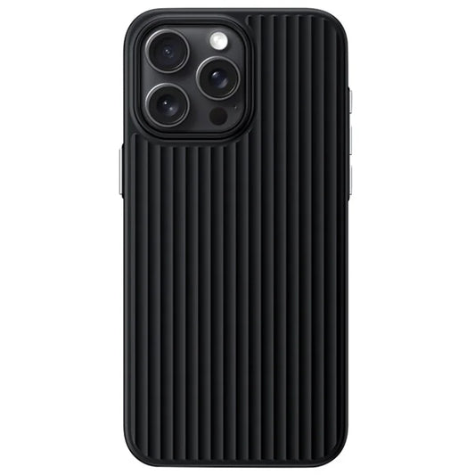 For iPhone 15 Pro Cell Phone Case Corrugated Texture Skin-Touch PC Cover