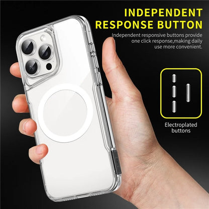 For iPhone 13 Pro Max Case TPU+Acrylic Drop-Proof Phone Back Cover Compatible with MagSafe