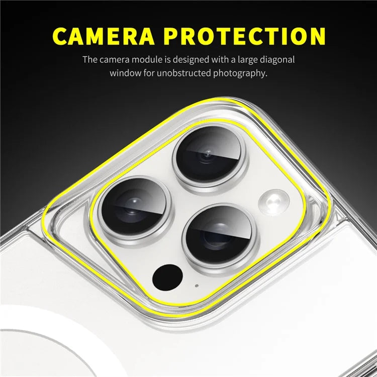 For iPhone 13 Pro Max Case TPU+Acrylic Drop-Proof Phone Back Cover Compatible with MagSafe