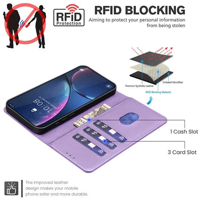 BINFEN COLOR BF32 For iPhone 14 Pro Case RFID Blocking Leather Drop-Proof Phone Cover