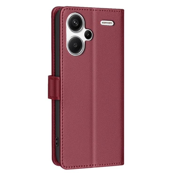 BINFEN COLOR BF32 For Xiaomi Redmi Note 13 Pro+ 5G Litchi Texture Flip Case Leather Phone Cover