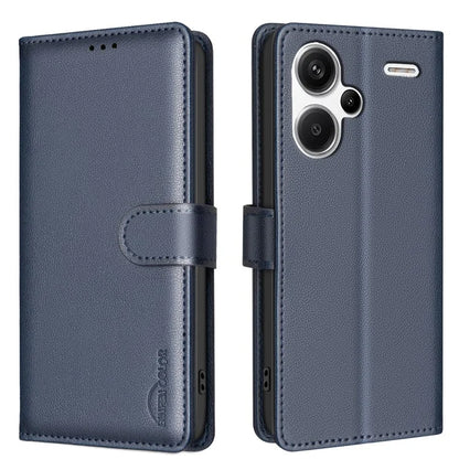 BINFEN COLOR BF32 For Xiaomi Redmi Note 13 Pro+ 5G Litchi Texture Flip Case Leather Phone Cover