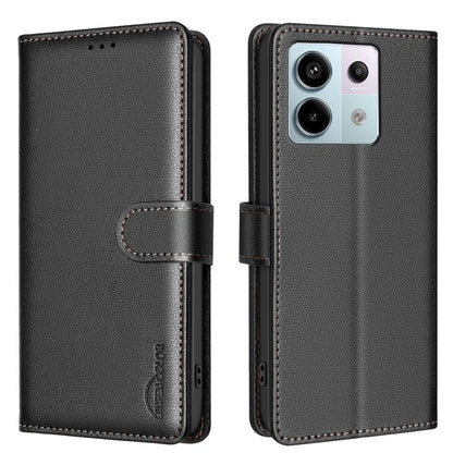 BINFEN COLOR BF32 For Xiaomi Redmi Note 13 Pro 5G / Poco X6 5G Case RFID Blocking Leather Cell Phone Cover