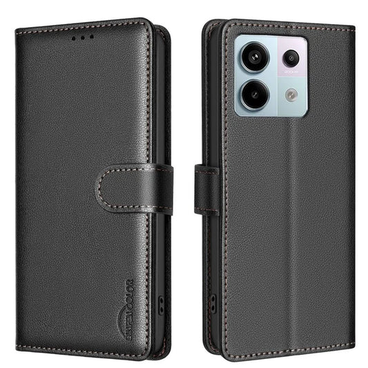 BINFEN COLOR BF32 For Xiaomi Redmi Note 13 Pro 5G / Poco X6 5G Case RFID Blocking Leather Cell Phone Cover