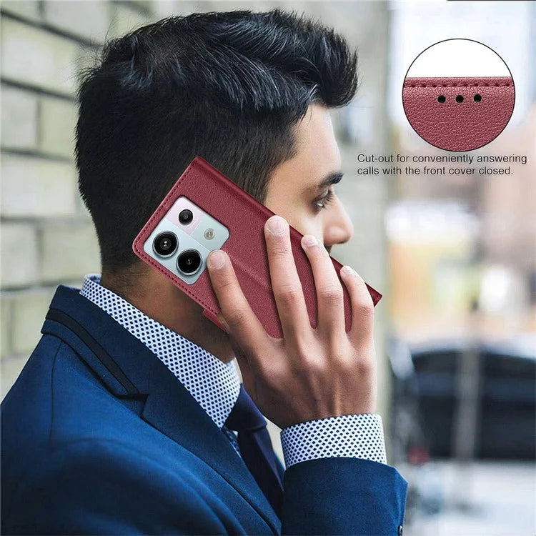 BINFEN COLOR BF32 For Xiaomi Redmi Note 13 Pro 5G / Poco X6 5G Case RFID Blocking Leather Cell Phone Cover