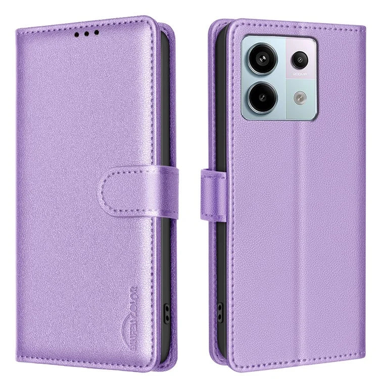 BINFEN COLOR BF32 For Xiaomi Redmi Note 13 Pro 5G / Poco X6 5G Case RFID Blocking Leather Cell Phone Cover
