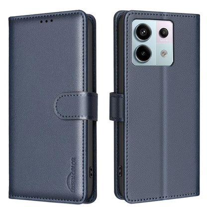 BINFEN COLOR BF32 For Xiaomi Redmi Note 13 Pro 5G / Poco X6 5G Case RFID Blocking Leather Cell Phone Cover