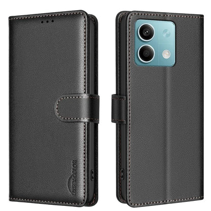 BINFEN COLOR BF32 For Xiaomi Redmi Note 13 5G Case RFID Blocking Wallet Leather Cover