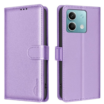 BINFEN COLOR BF32 For Xiaomi Redmi Note 13 5G Case RFID Blocking Wallet Leather Cover