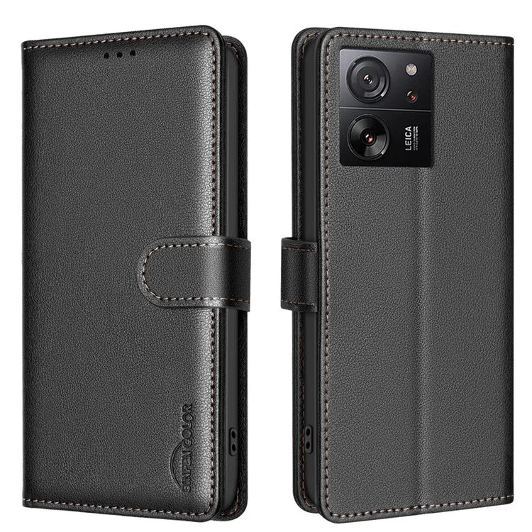 BINFEN COLOR BF32 For Xiaomi 13T / 13T Pro / Redmi K60 Ultra Leather Case RFID Blocking Card Slots