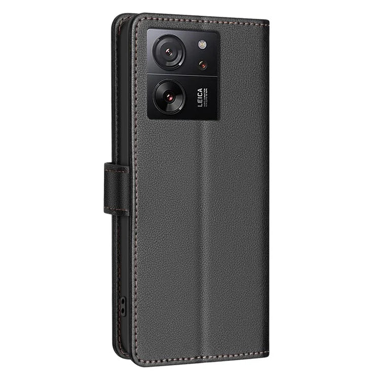 BINFEN COLOR BF32 For Xiaomi 13T / 13T Pro / Redmi K60 Ultra Leather Case RFID Blocking Card Slots