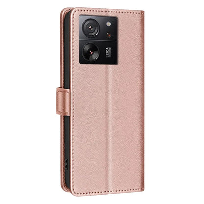 BINFEN COLOR BF32 For Xiaomi 13T / 13T Pro / Redmi K60 Ultra Leather Case RFID Blocking Card Slots