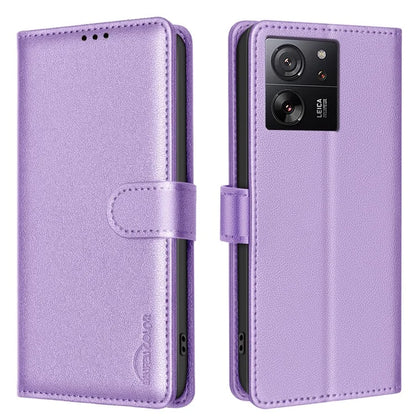 BINFEN COLOR BF32 For Xiaomi 13T / 13T Pro / Redmi K60 Ultra Leather Case RFID Blocking Card Slots