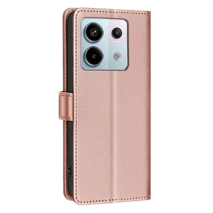 BINFEN COLOR BF32 For Xiaomi Redmi Note 13 Pro 4G Phone Case Litchi Texture RFID Blocking Leather Phone Cover