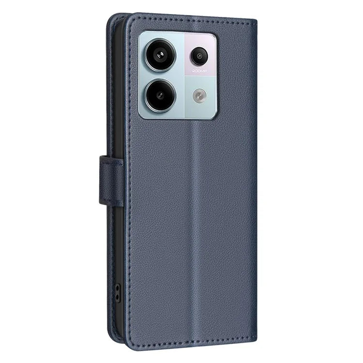 BINFEN COLOR BF32 For Xiaomi Redmi Note 13 Pro 4G Phone Case Litchi Texture RFID Blocking Leather Phone Cover