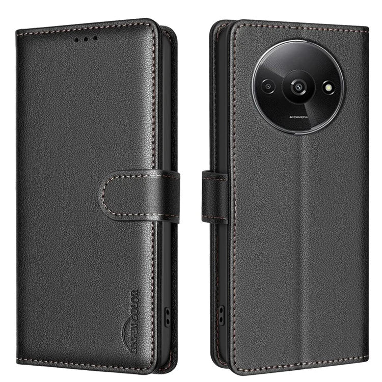 BINFEN COLOR BF32 For Xiaomi Redmi A3 / Poco C61 4G Case Anti-Drop RFID Blocking Leather Phone Cover