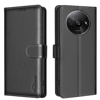 BINFEN COLOR BF32 For Xiaomi Redmi A3 / Poco C61 4G Case Anti-Drop RFID Blocking Leather Phone Cover