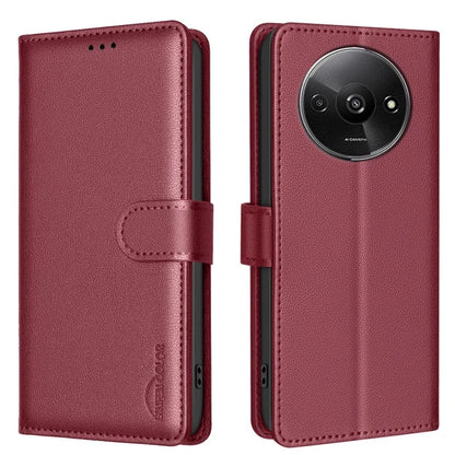 BINFEN COLOR BF32 For Xiaomi Redmi A3 / Poco C61 4G Case Anti-Drop RFID Blocking Leather Phone Cover