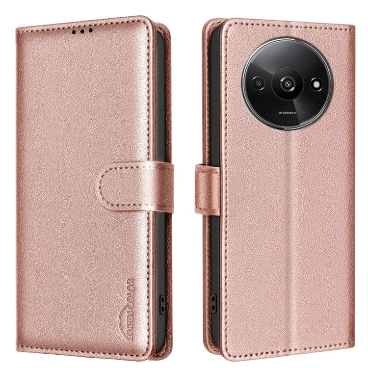 BINFEN COLOR BF32 For Xiaomi Redmi A3 / Poco C61 4G Case Anti-Drop RFID Blocking Leather Phone Cover