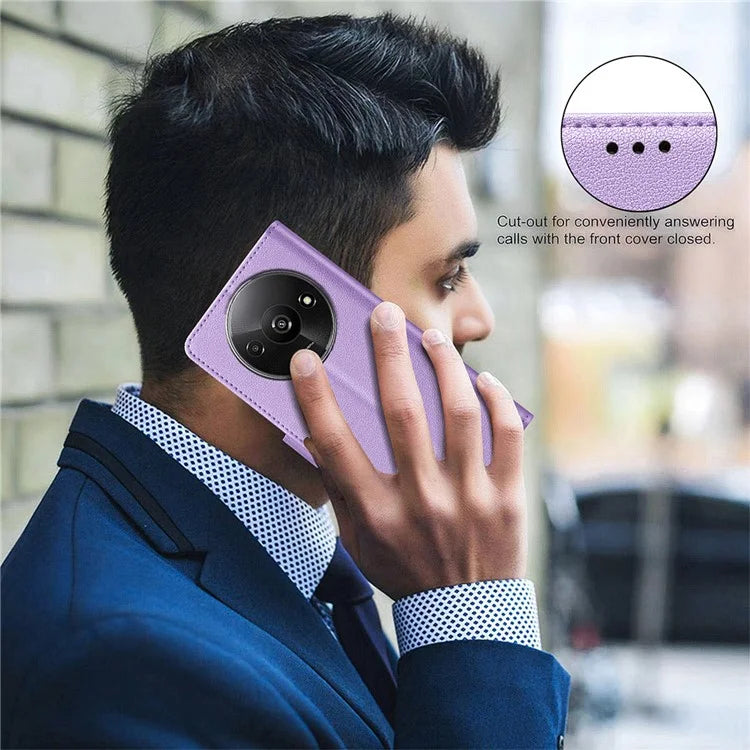 BINFEN COLOR BF32 For Xiaomi Redmi A3 / Poco C61 4G Case Anti-Drop RFID Blocking Leather Phone Cover