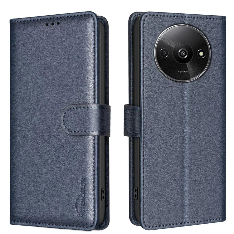 BINFEN COLOR BF32 For Xiaomi Redmi A3 / Poco C61 4G Case Anti-Drop RFID Blocking Leather Phone Cover