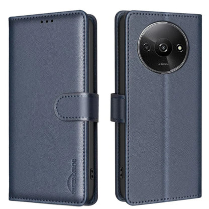 BINFEN COLOR BF32 For Xiaomi Redmi A3 / Poco C61 4G Case Anti-Drop RFID Blocking Leather Phone Cover
