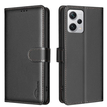 BINFEN COLOR BF32 For Xiaomi Redmi Note 12 Pro 5G / Note 12 Pro Speed 5G / Poco X5 Pro 5G PU Leather Phone Stand Cover