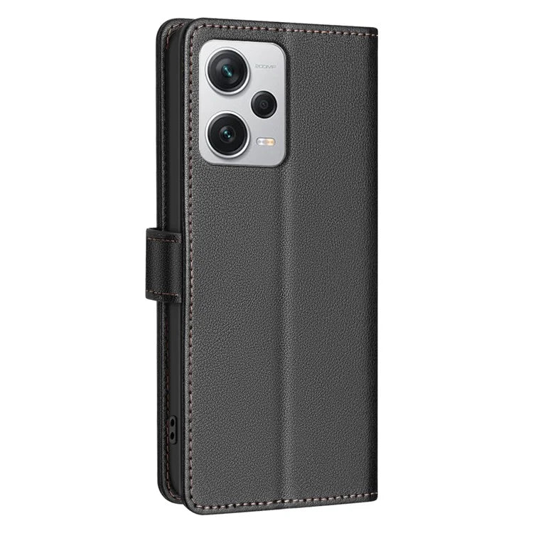 BINFEN COLOR BF32 For Xiaomi Redmi Note 12 Pro 5G / Note 12 Pro Speed 5G / Poco X5 Pro 5G PU Leather Phone Stand Cover