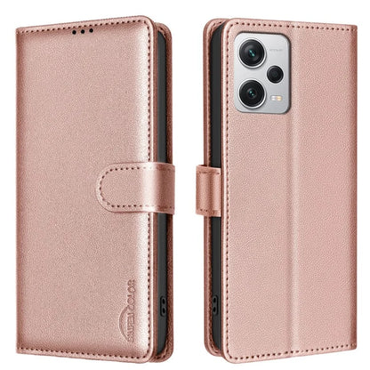 BINFEN COLOR BF32 For Xiaomi Redmi Note 12 Pro 5G / Note 12 Pro Speed 5G / Poco X5 Pro 5G PU Leather Phone Stand Cover