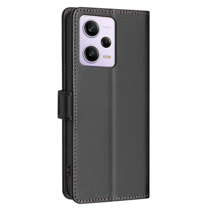 BINFEN COLOR BF32 For Xiaomi Poco X5 Pro 5G / Redmi Note 12 Pro 5G / Note 12 Pro Speed 5G Phone Case Litchi Texture Leather Cover