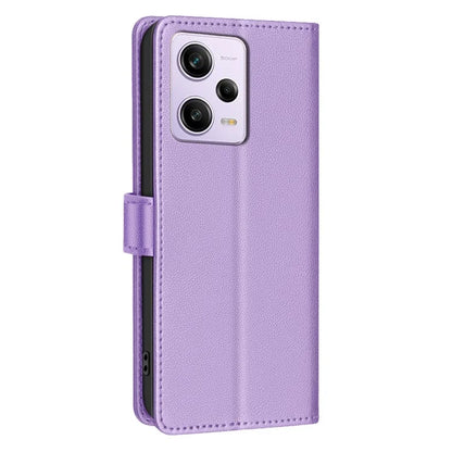 BINFEN COLOR BF32 For Xiaomi Poco X5 Pro 5G / Redmi Note 12 Pro 5G / Note 12 Pro Speed 5G Phone Case Litchi Texture Leather Cover
