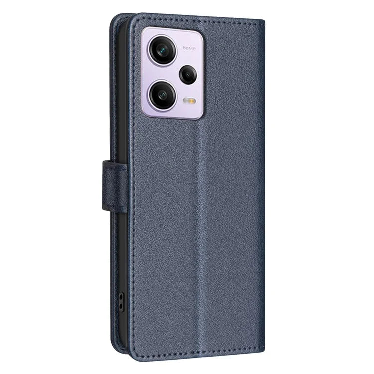 BINFEN COLOR BF32 For Xiaomi Poco X5 Pro 5G / Redmi Note 12 Pro 5G / Note 12 Pro Speed 5G Phone Case Litchi Texture Leather Cover