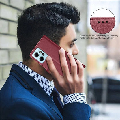 BINFEN COLOR BF32 For Xiaomi Redmi Note 12 4G Cell Phone Case RFID Blocking Leather Phone Stand Cover