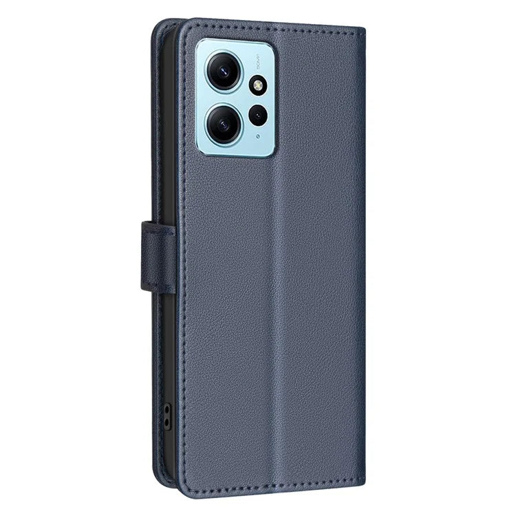 BINFEN COLOR BF32 For Xiaomi Redmi Note 12 4G Cell Phone Case RFID Blocking Leather Phone Stand Cover