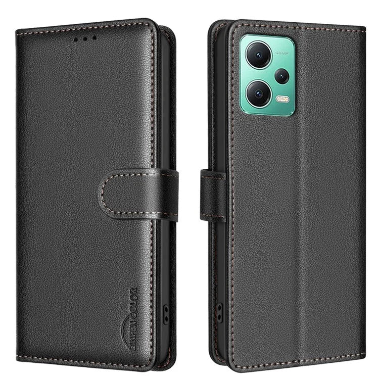 BINFEN COLOR BF32 For Xiaomi Redmi Note 12 5G (Global) / (China) / (India) / Poco X5 5G Flip Case Leather Phone Cover