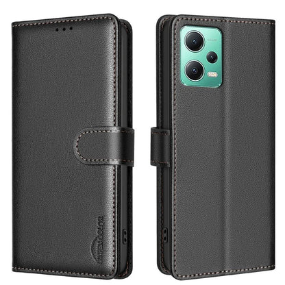 BINFEN COLOR BF32 For Xiaomi Redmi Note 12 5G (Global) / (China) / (India) / Poco X5 5G Flip Case Leather Phone Cover