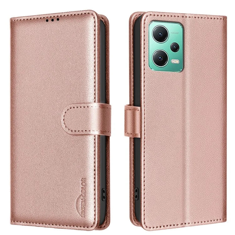 BINFEN COLOR BF32 For Xiaomi Redmi Note 12 5G (Global) / (China) / (India) / Poco X5 5G Flip Case Leather Phone Cover