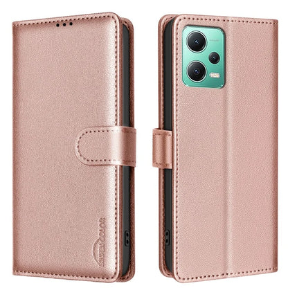 BINFEN COLOR BF32 For Xiaomi Redmi Note 12 5G (Global) / (China) / (India) / Poco X5 5G Flip Case Leather Phone Cover