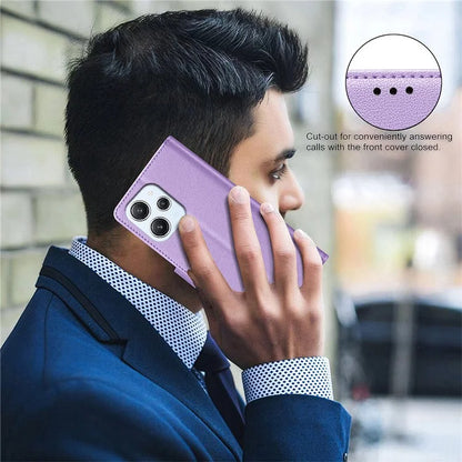 BINFEN COLOR BF32 For Xiaomi Redmi 12 4G Case RFID Blocking Leather Flip Stand Phone Cover
