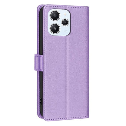 BINFEN COLOR BF32 For Xiaomi Redmi 12 4G Case RFID Blocking Leather Flip Stand Phone Cover